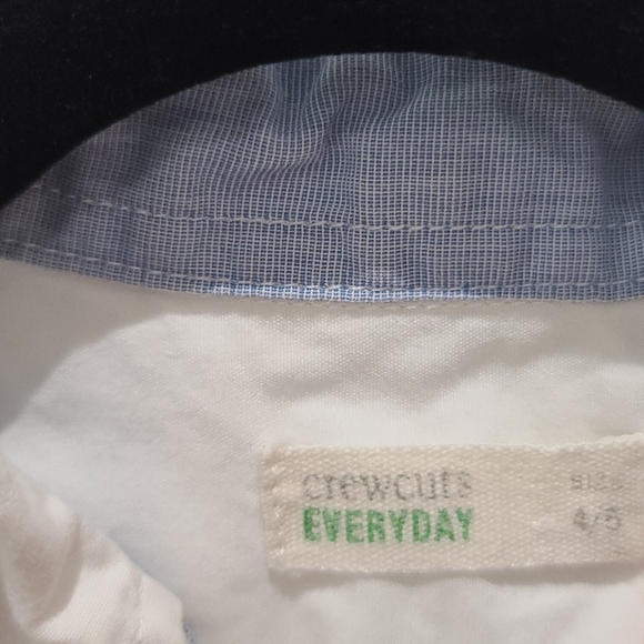 Boys, white, short sleeve button down shirt - Picture 2 of 3